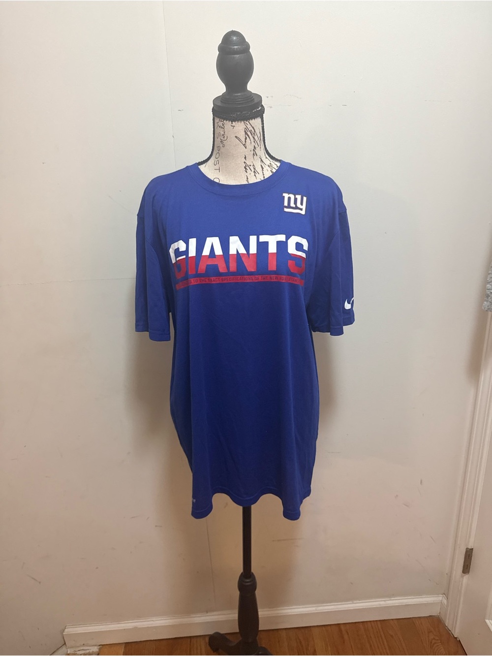 NFL New York Giants Blue Short Sleeve Team Shirt